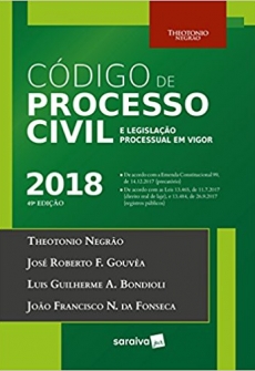 Código de Processo Civil e Legislação Processual em Vigor - 49ªEd. 2018